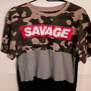 Color block Savage t-shirt